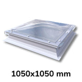 1050 x 1050 mm Polycarbonate Fixed Dome Rooflight by Mardome Trade.