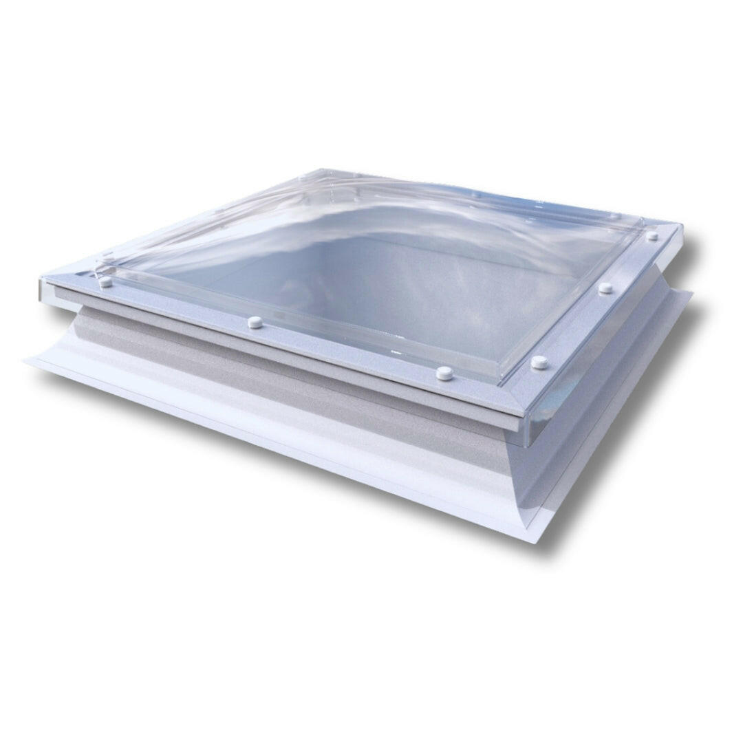 600 x 600 mm Polycarbonate Fixed Dome Rooflight by Mardome Trade.