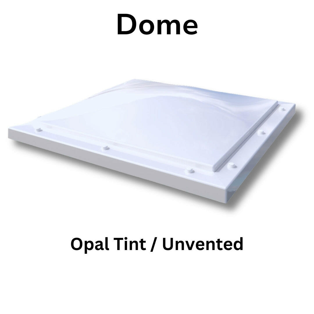 600 x 600 mm Polycarbonate Fixed Dome Rooflight by Mardome Trade.
