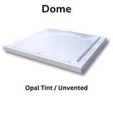 600 x 600 mm Polycarbonate Fixed Dome Rooflight by Mardome Trade.