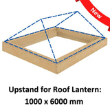 1000 x 6000 mm Insulated Upstand for Roof Lantern.
