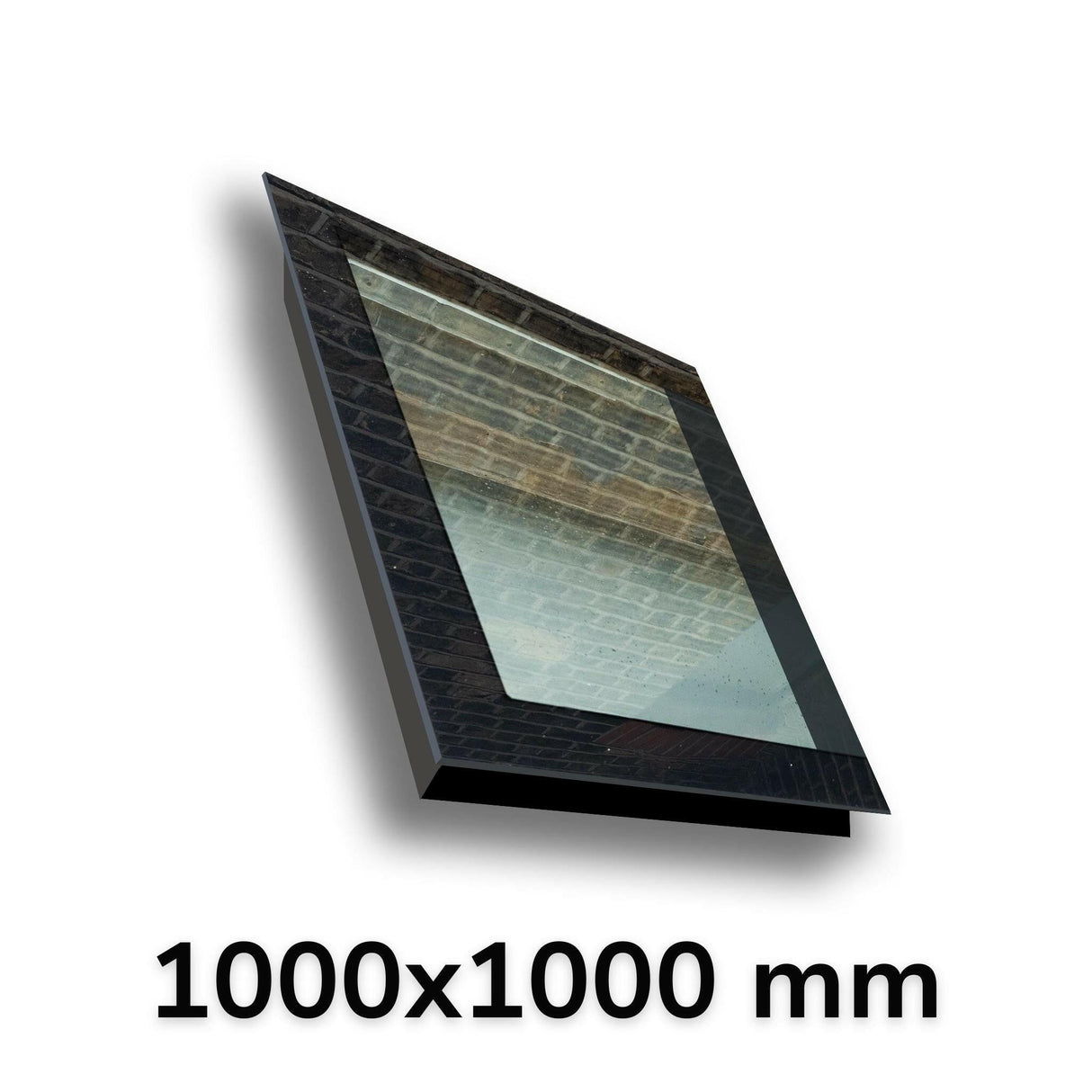 1000 x 1000 mm LD Frameless Triple Glazed Pitched Roof Skylight.