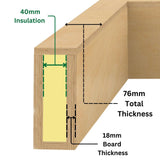 800 x 800 mm Insulated Upstand for Roof Lantern.