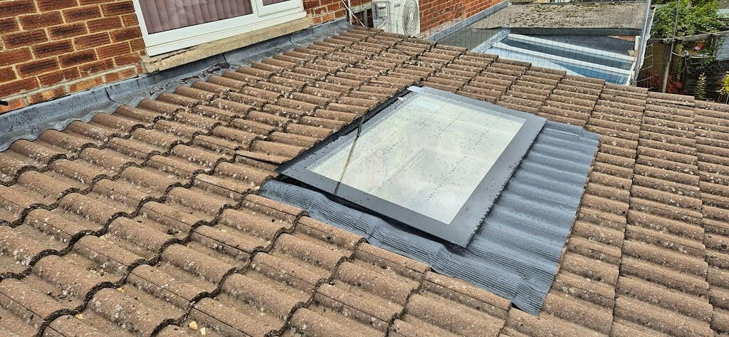 600 x 2000 mm LD Frameless Triple Glazed Pitched Roof Skylight.