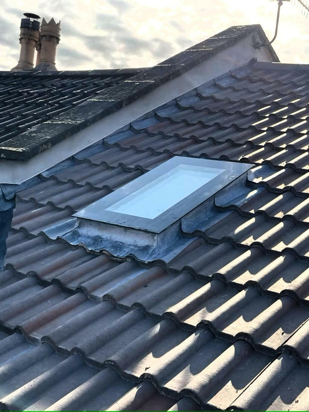 1000 x 1000 mm LD Frameless Triple Glazed Pitched Roof Skylight.