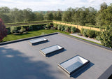 600 x 1200 mm Brett Martin Manual Opening Flat Roof Skylight.