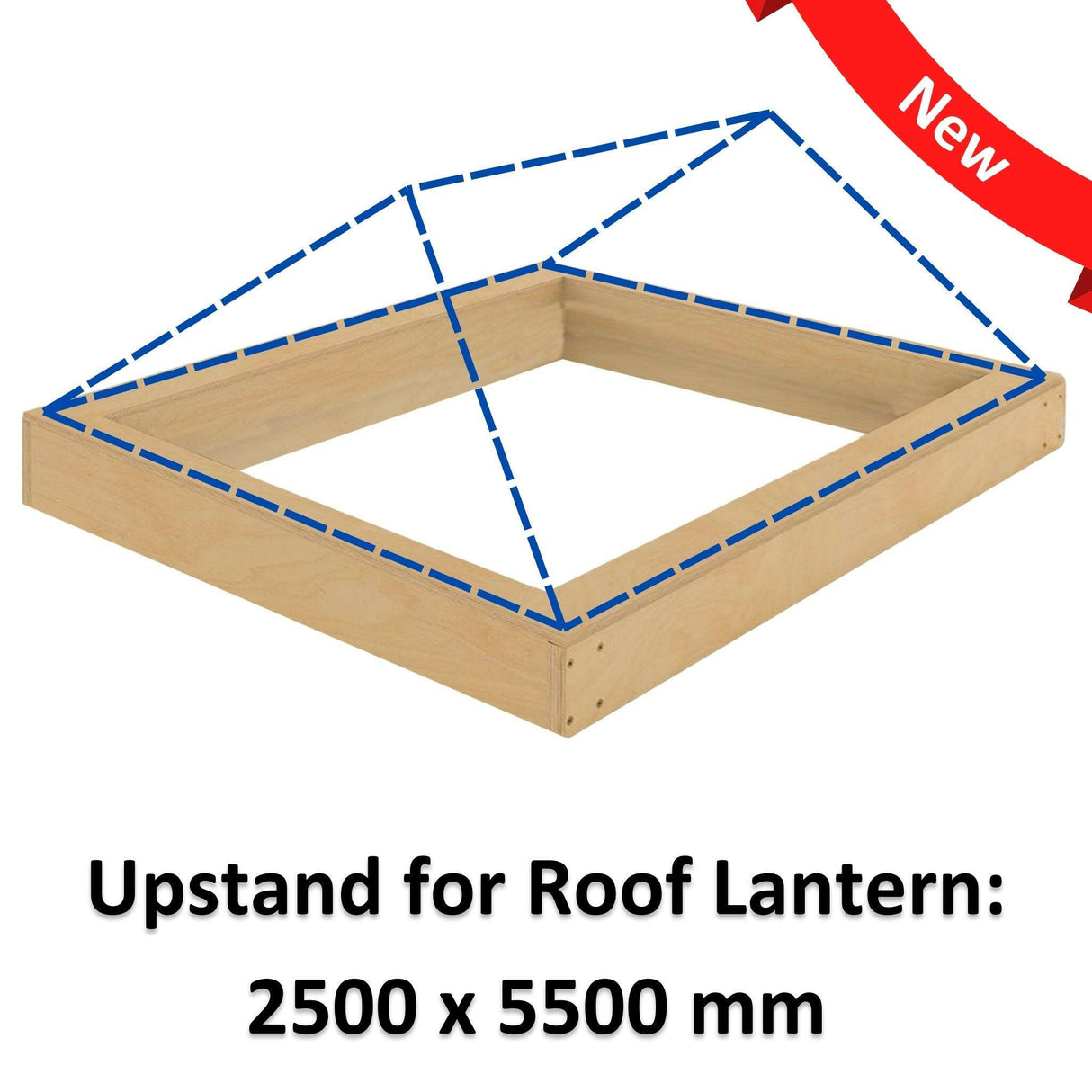 2500 x 5500 mm Insulated Upstand for Roof Lantern.