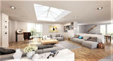 1000 x 4000 mm Stratus Aluminium Roof Lantern Style 5 (Traditional).