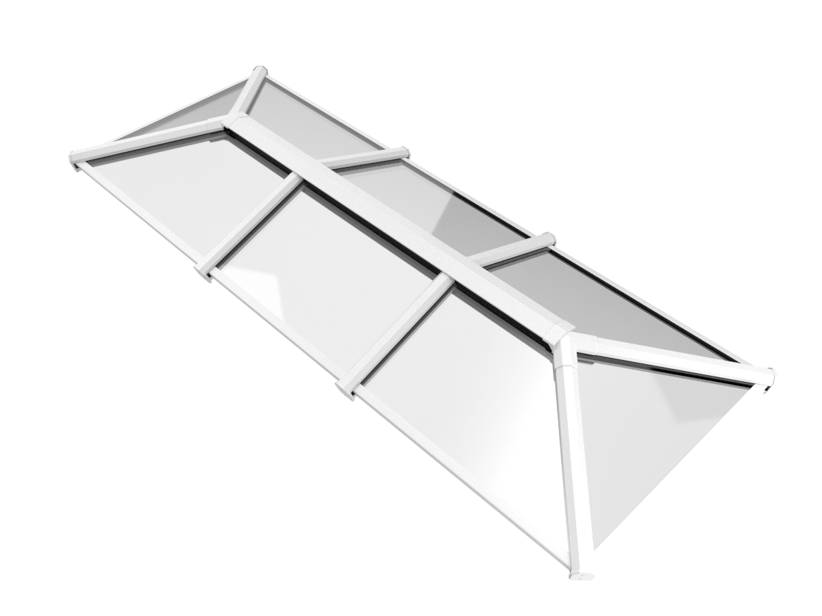 1000 x 3500 mm Stratus Aluminium Roof Lantern Style 3 (Traditional).