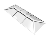 1000 x 3500 mm Stratus Aluminium Roof Lantern Style 3 (Traditional).
