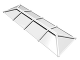 1250 x 5500 mm Stratus Aluminium Roof Lantern Style 6 (Traditional).